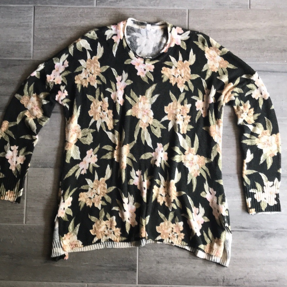 Floral sweater